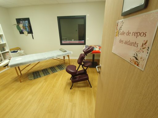 installation table et chaise pour massage en entreprise